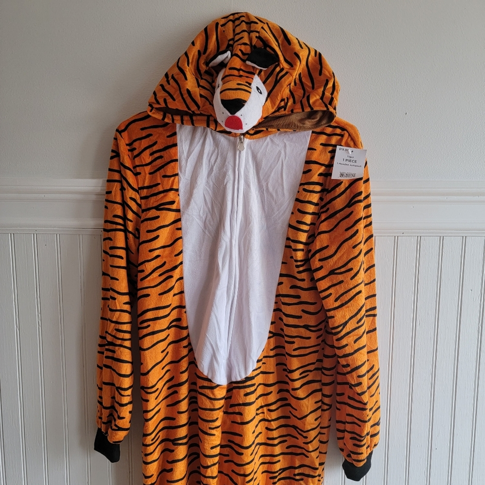 New tiger one piece costume kids medium/large